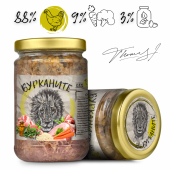 Бурканите - стерилизирана храна за котки с пилешко и зеленчуци 280 гр